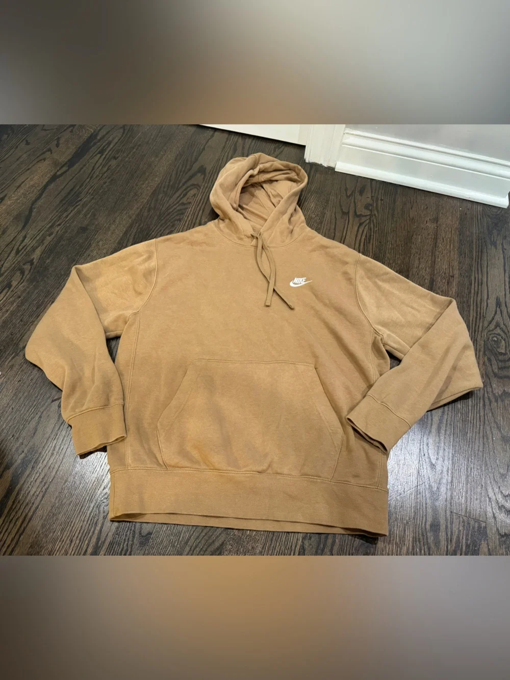 Nike Tan Ale Brown Hooded Sweatshirt (M)